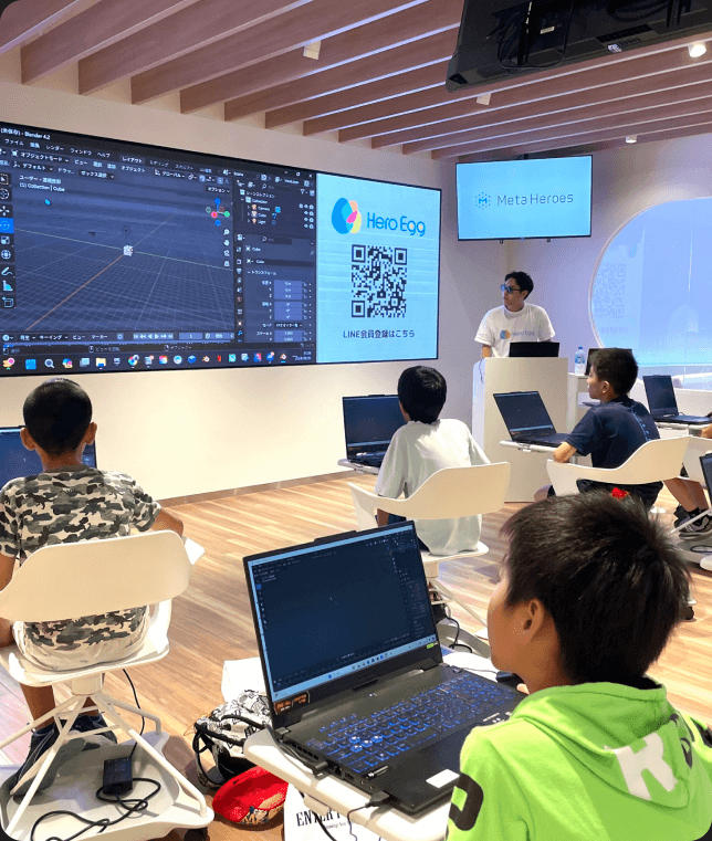 VR・XR機材を使った体験の様子